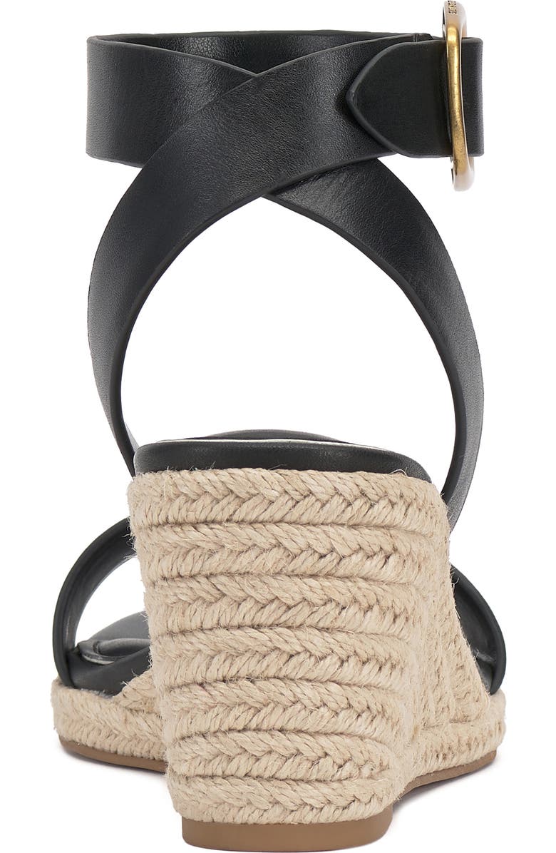 Vince Camuto Felia Wedge Sandal, Alternate, color, Black