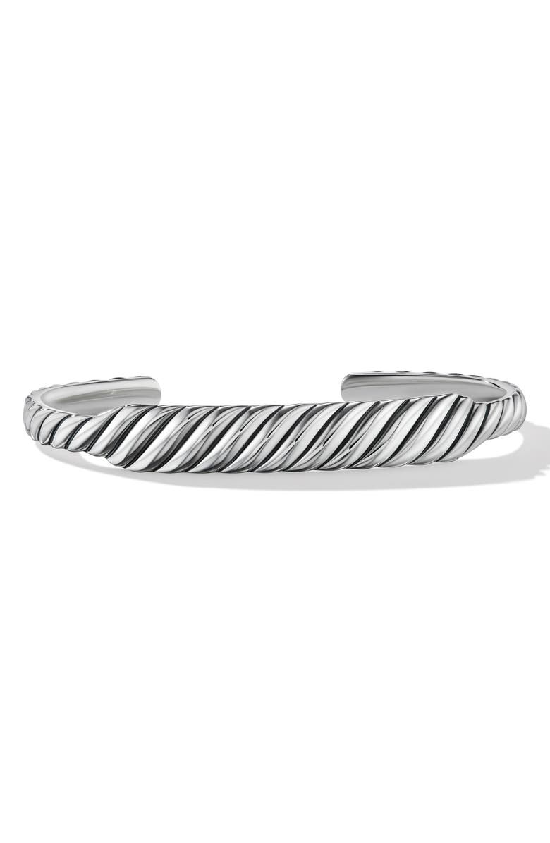 David Yurman Sculpted Cable Contour Cuff Bracelet, 9mm, Main, color, 