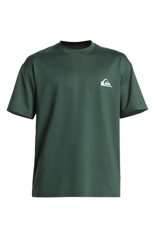 Quiksilver Everyday Surf Short Sleeve Rashguard in Forest 