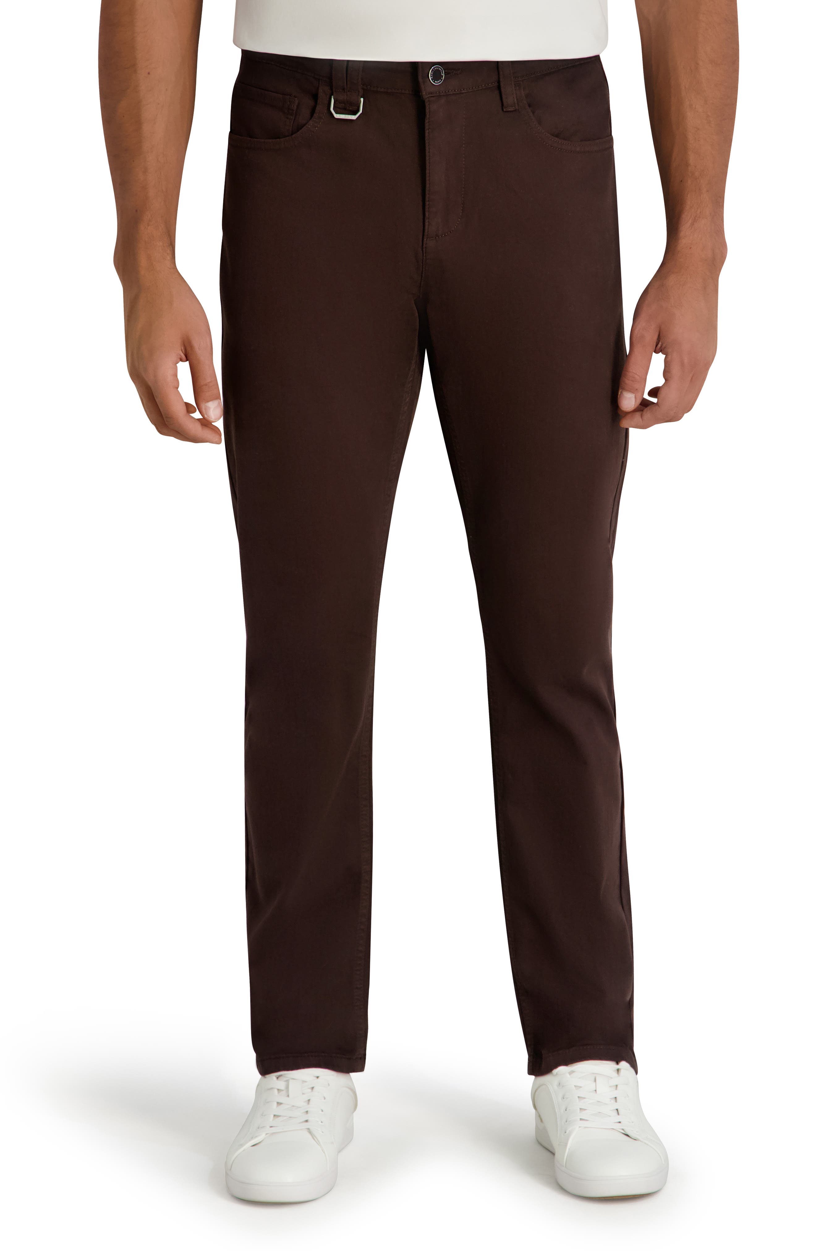 Stretch Linen Cotton Slim Fit Five-Pocket Pants