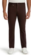 KARL LAGERFELD PARIS Stretch Linen Cotton Slim Fit Five-Pocket Pants
