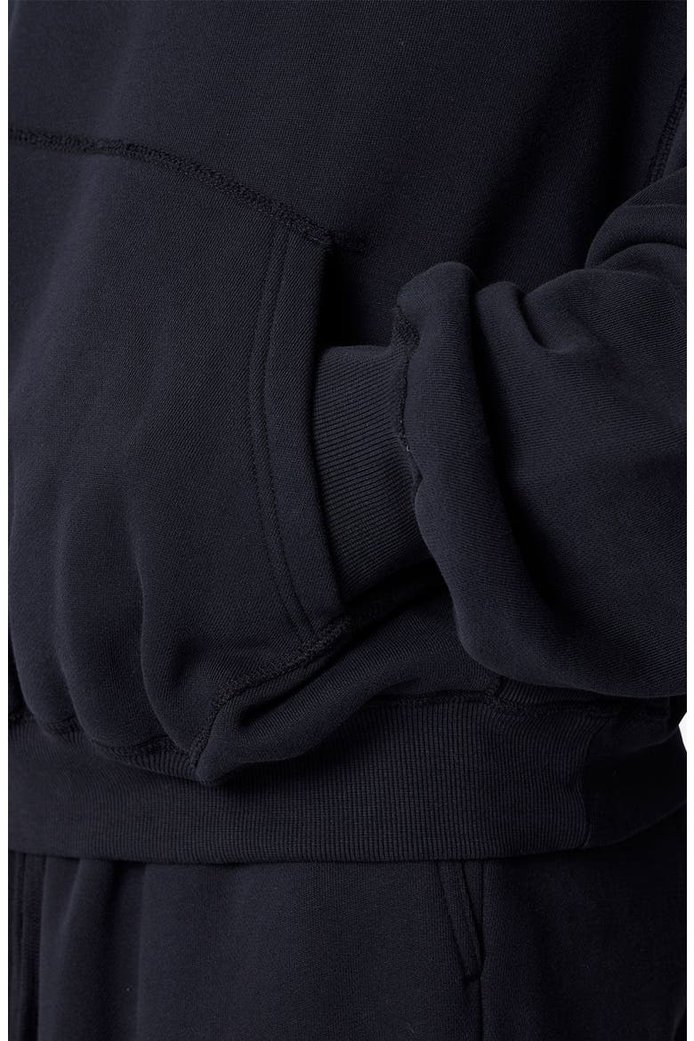 Cotton Pullover Hoodie, Alternate, color, BLACK