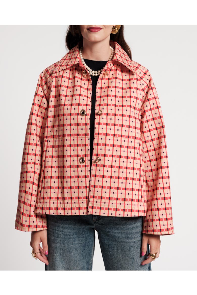 Short Spiffy Trench Lollipop, Main, color, Pink/Red/Multi