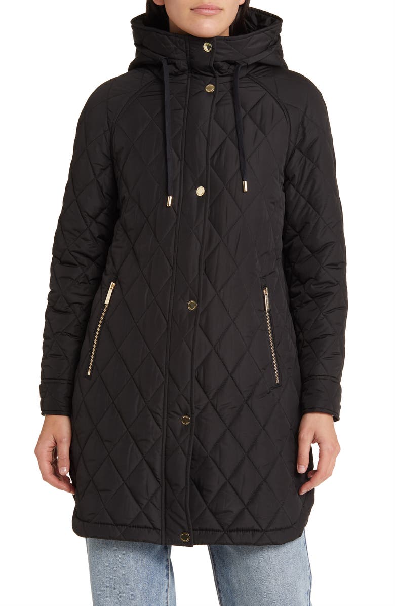 Michael Kors Quilted Water Resistant 450 Fill Power Down Jacket, Main, color, 