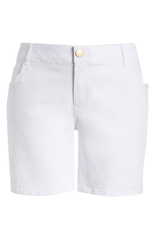 Wit & Wisdom High Waist Mid Thigh Relaxed Denim Shorts