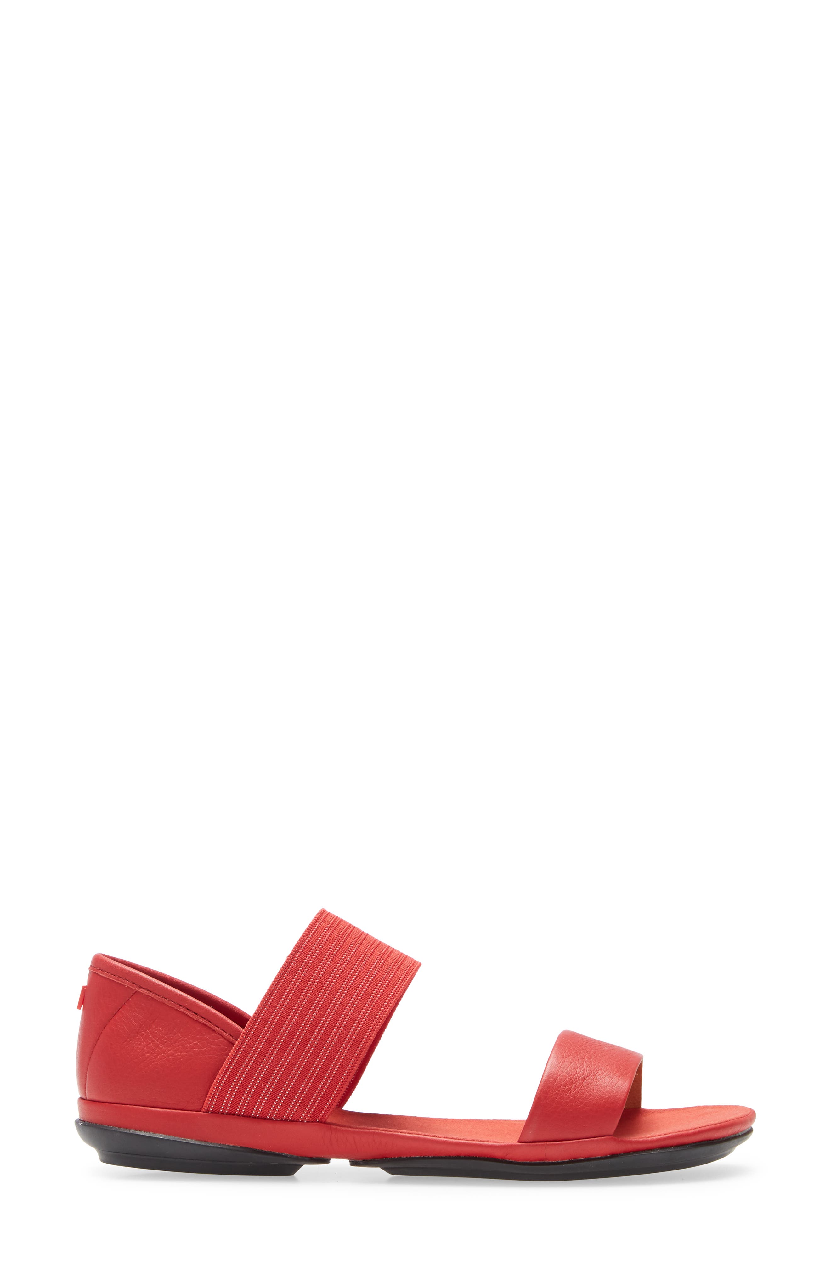 'Right Nina' Sandal, Alternate, color, RED LEATHER