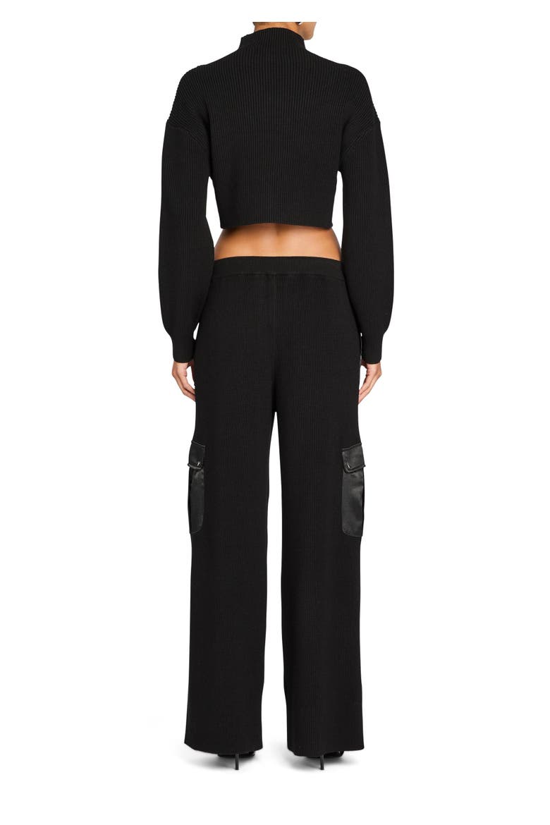 Daph Knit Cargo Pant, Alternate, color, Black