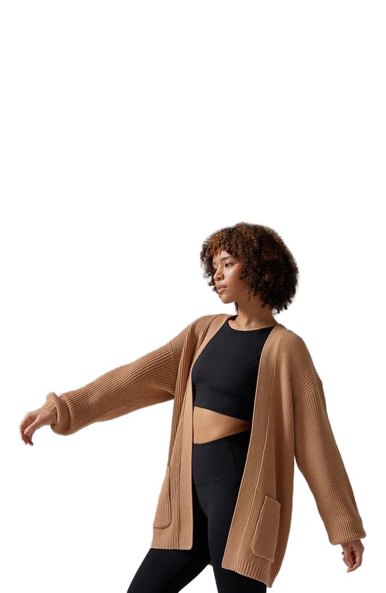 Tavi Alpine Long Cardigan, Alternate, color, Camel