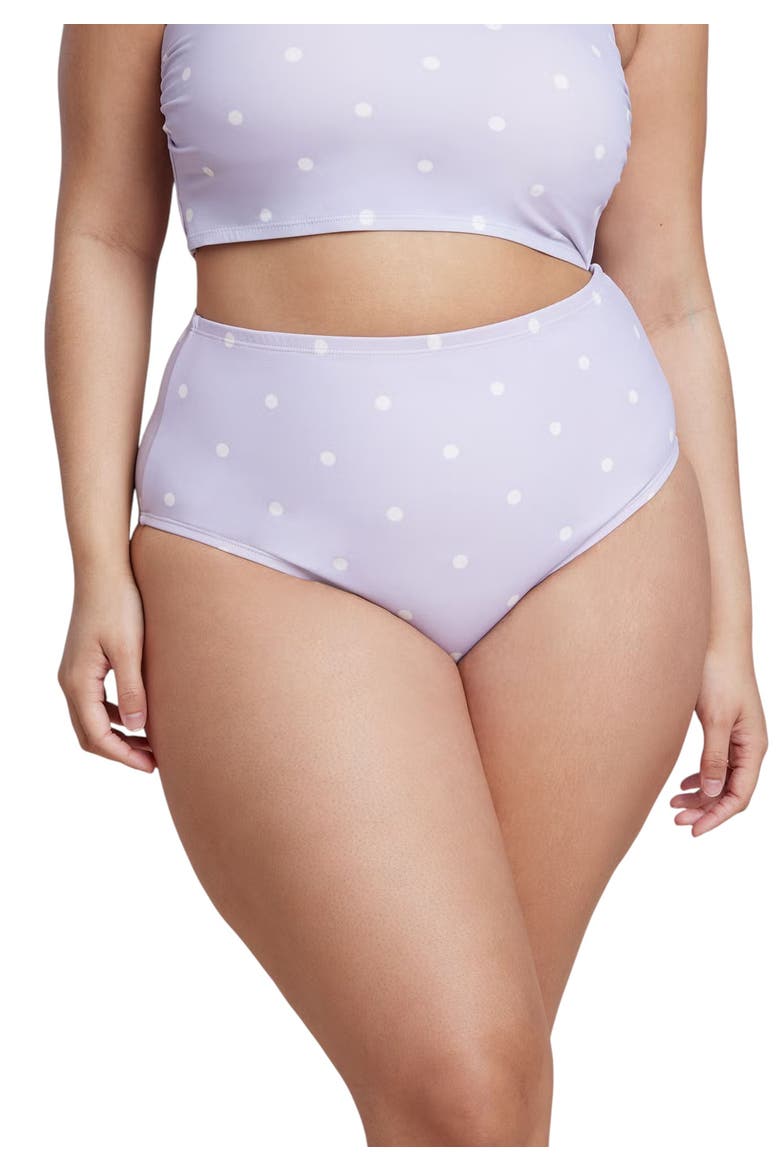 High Waisted Bikini Bottom, Main, color, THISTLE DOTS