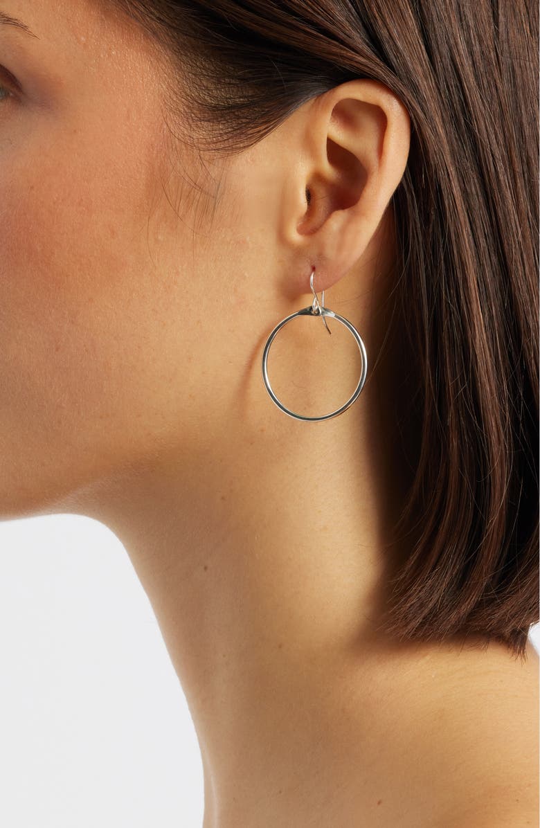 Nashelle Signature Small Hoop Earrings, Alternate, color, Sterling Silver