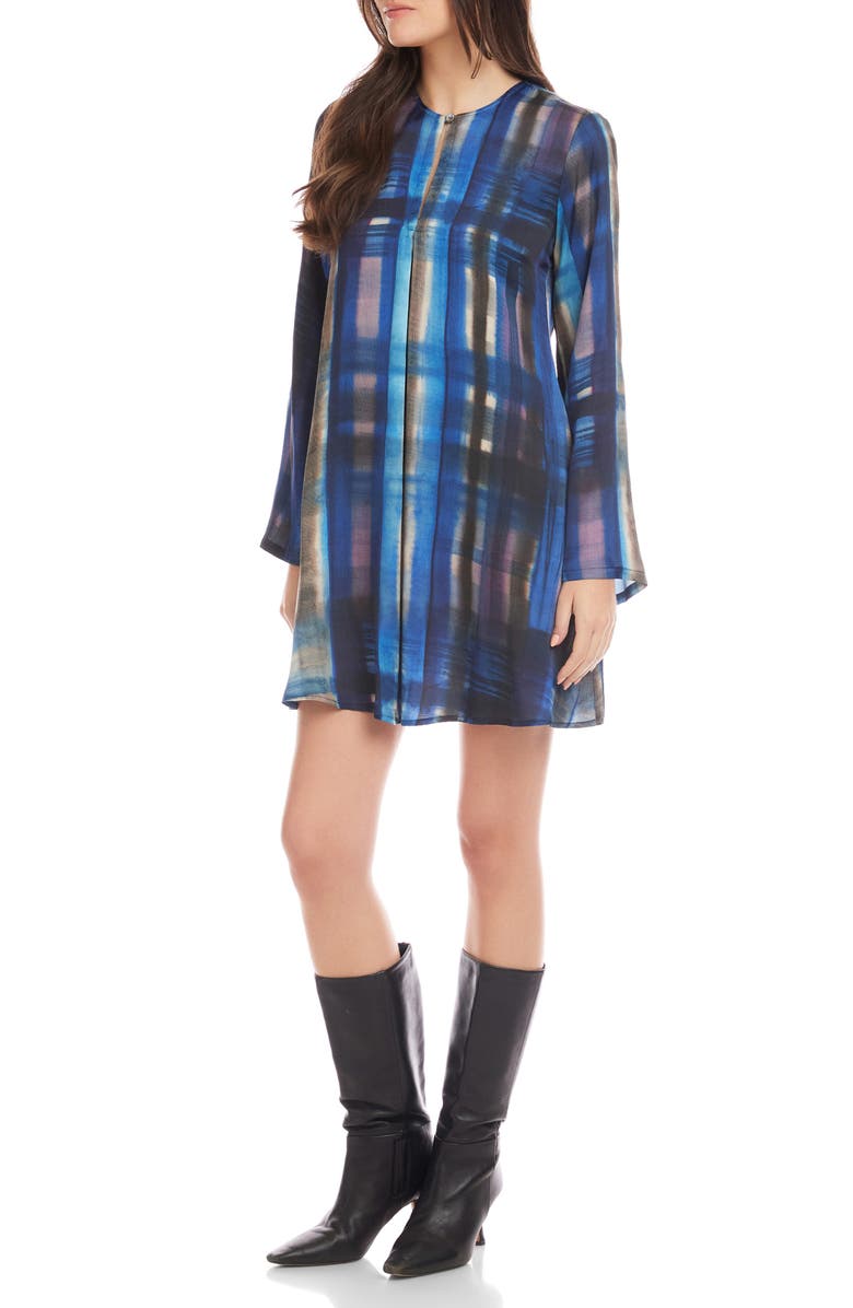 FIFTEEN TWENTY Layne Long Sleeve Shift Minidress, Alternate, color, Print