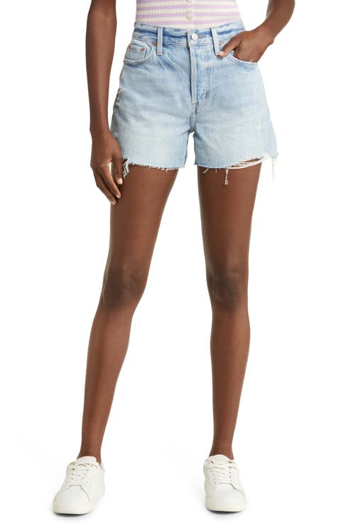 Connor Relaxed Raw Hem Denim Cutoff Shorts (Oahu Vintage)