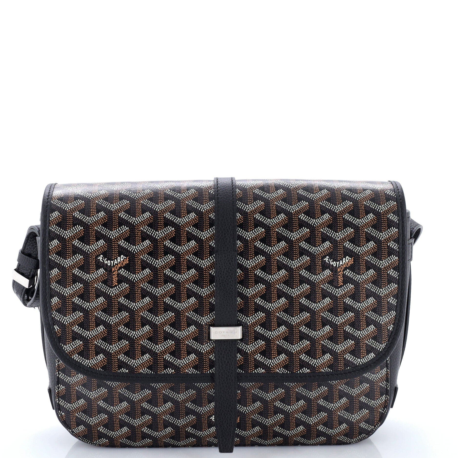 Belvedere II Messenger Bag Coated Canvas MM, Main, color, Black