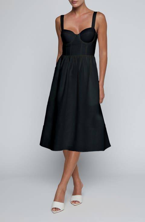 Tiani Bustier Midi Dress