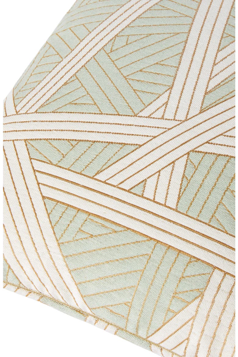 Nastri Cushion 40x40 Cm With Stitching, Alternate, color, Green