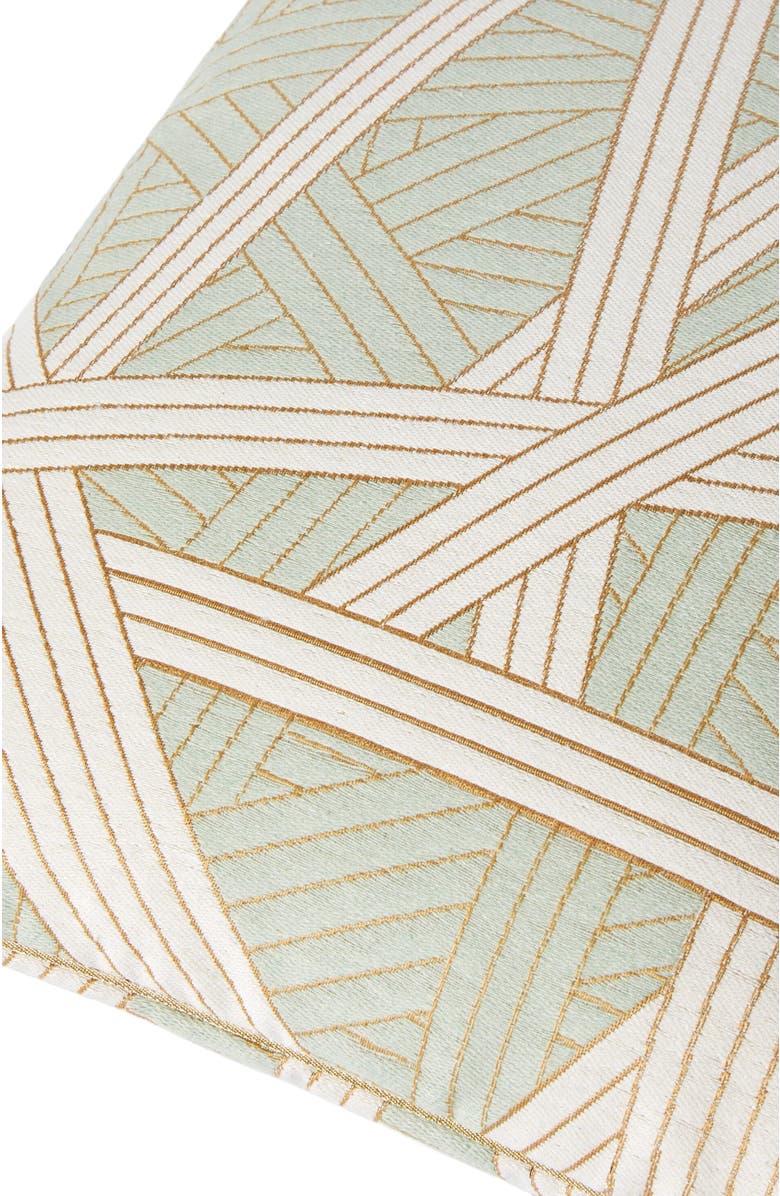 Missoni Home Nastri Cushion 40x40 Cm With Stitching, Alternate, color, Green