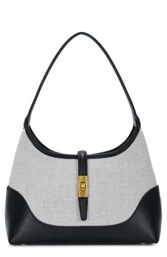 Two-Tone Canvas Shoulder Bag
