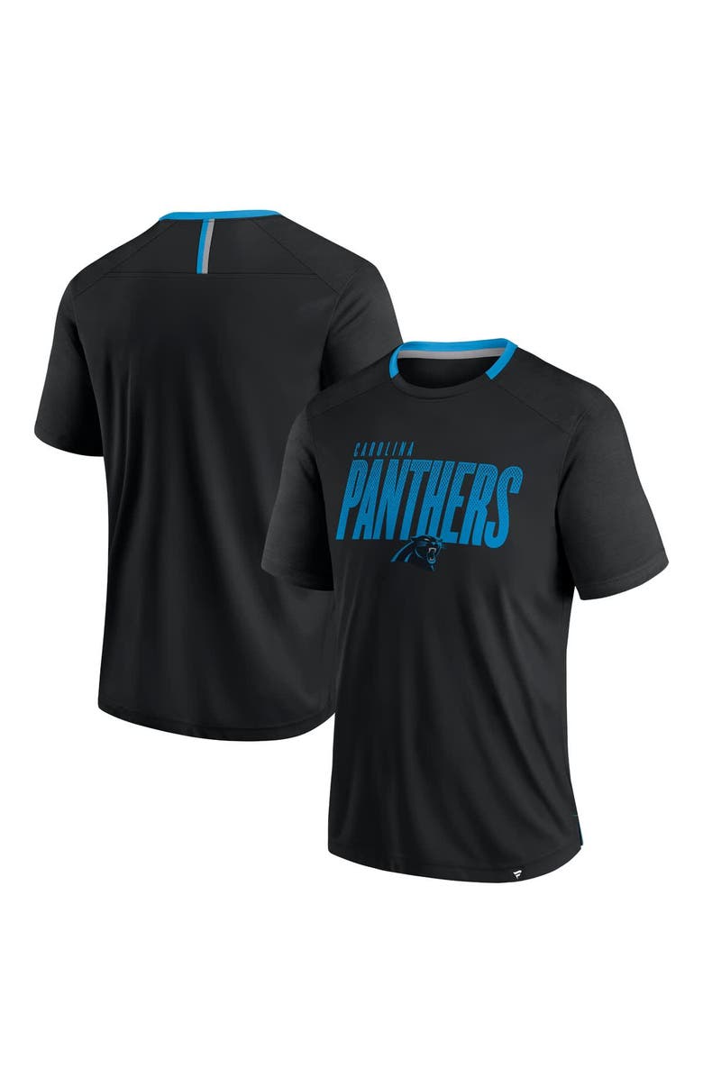 FANATICS Men's Fanatics Black Carolina Panthers Defender Fade Slant T-Shirt, Alternate, color, Black