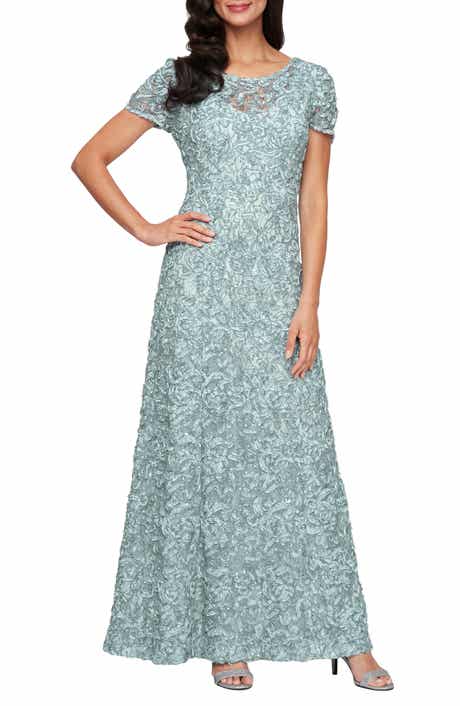 Embellished Soutache A-Line Gown