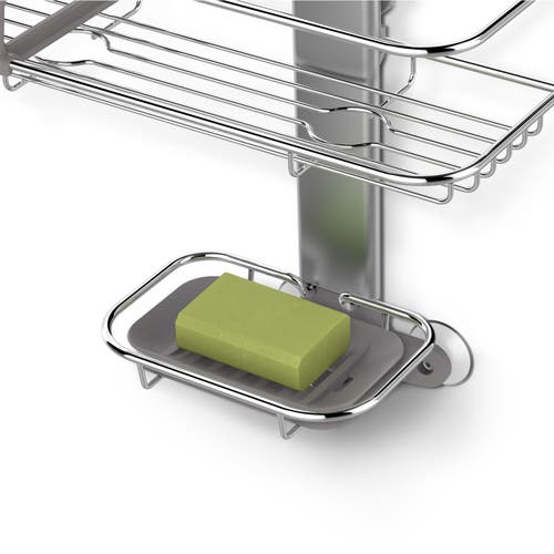 Simplehuman Adjustable Shower Caddy In Silver