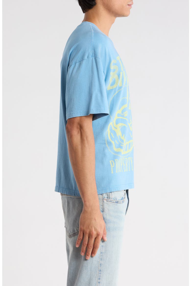 State Dept. Cotton Graphic T-Shirt, Alternate, color, BLUE