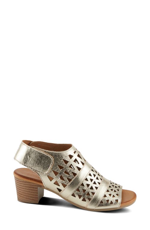 Spring Step Dorotha Cutout Block Heel Sandal