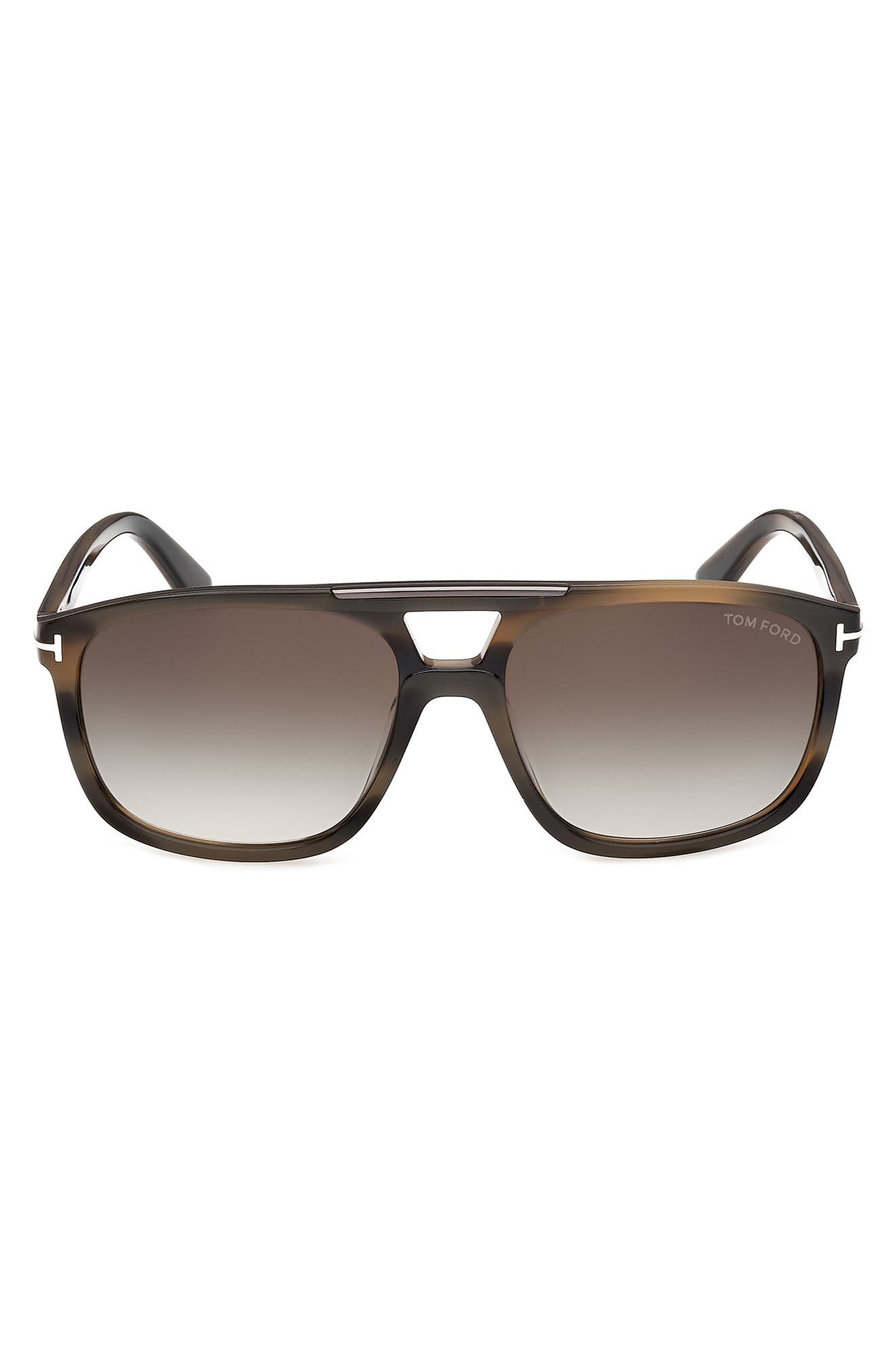 SHINY KHAKI GREEN HAVANA SHINY PALLADIUM /T/ LOGO / GRADIENT SMOKE LENS