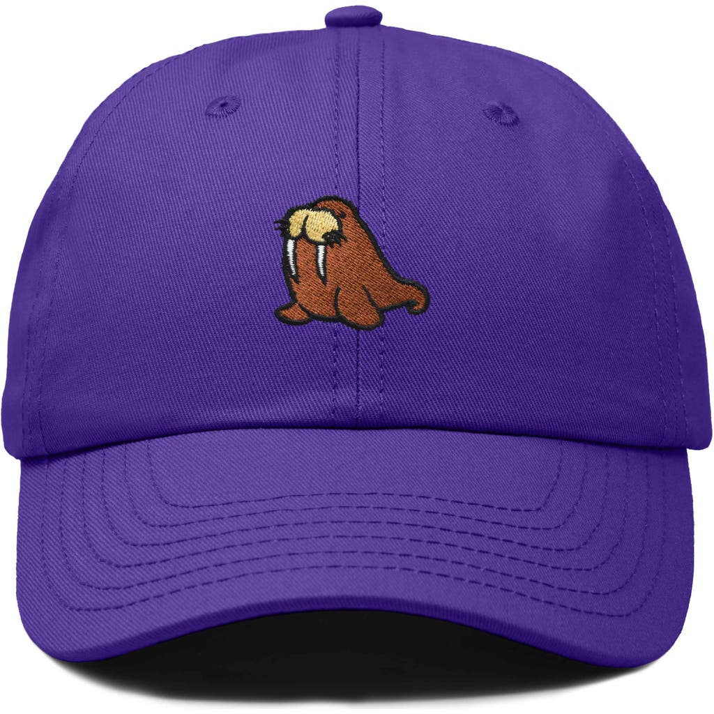 Dalix Walrus Embroidered Outdoor Cap In Purple