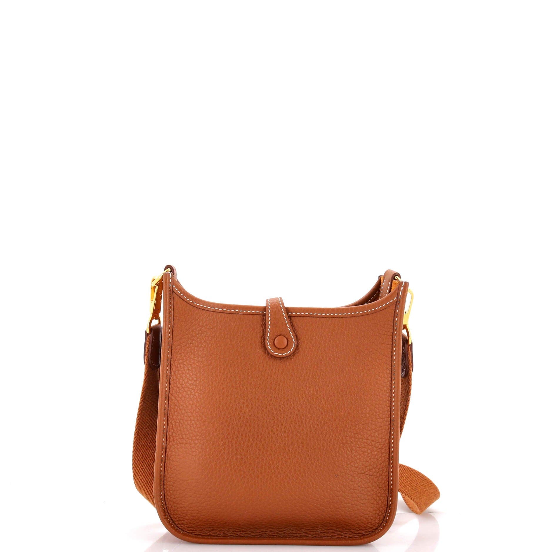 Pre-Owned Hermes Evelyne Bag Gen III Clemence TPM, Alternate, color, Gold