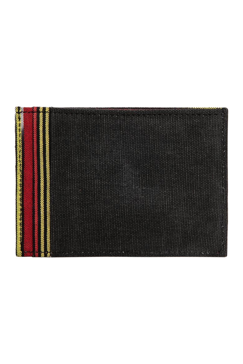 Leather Canvas Cardholder, Alternate, color, Black