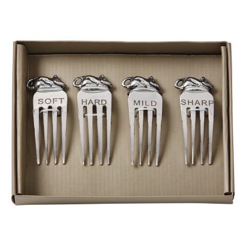 Mice Cheese Marker Set of Four Stainless Steel Utensils