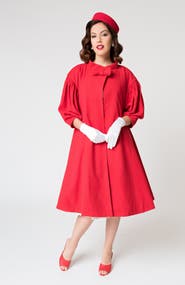 Unique Vintage 1960s Flare Swing Coat