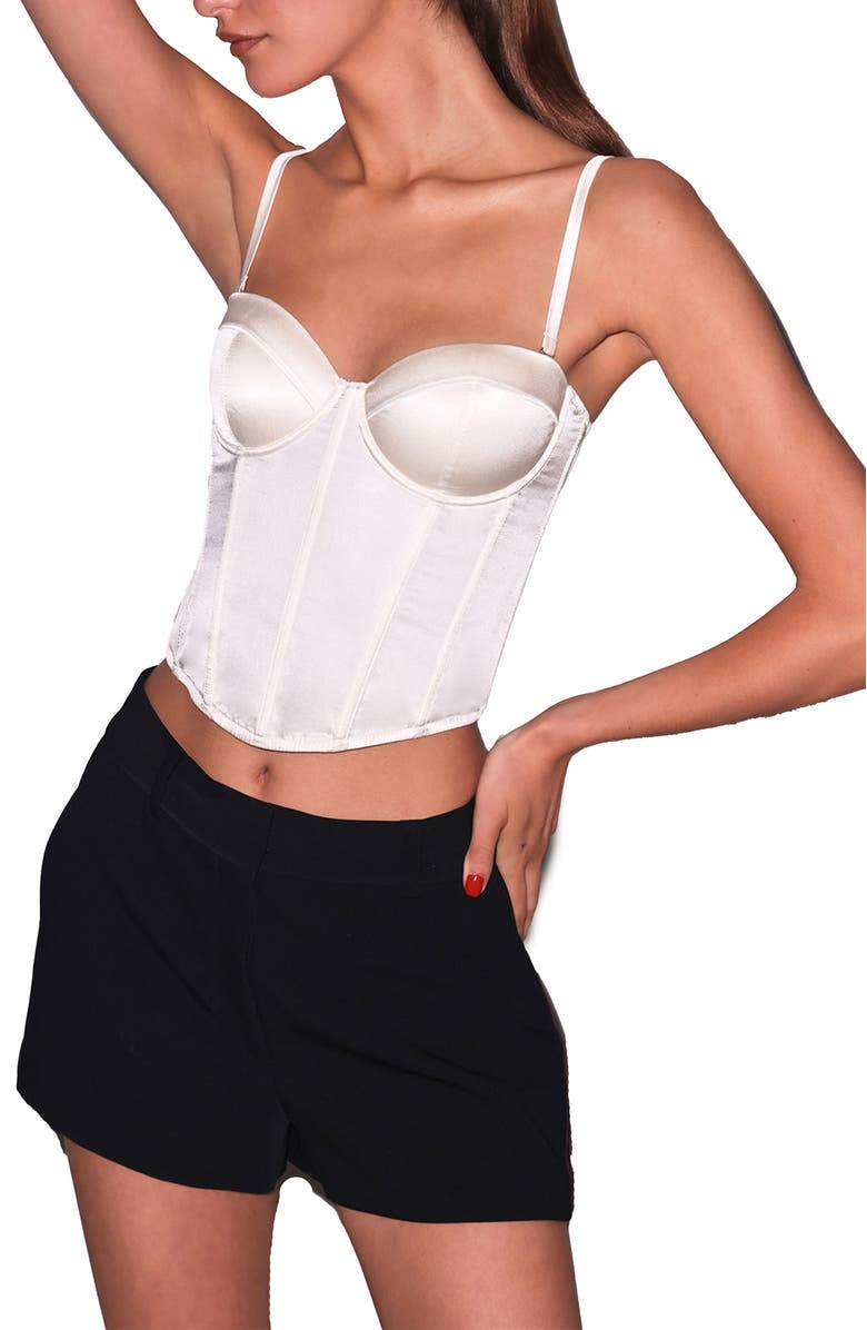 Fleur Du Mal Tuxedo Shorts, Alternate, color, Black