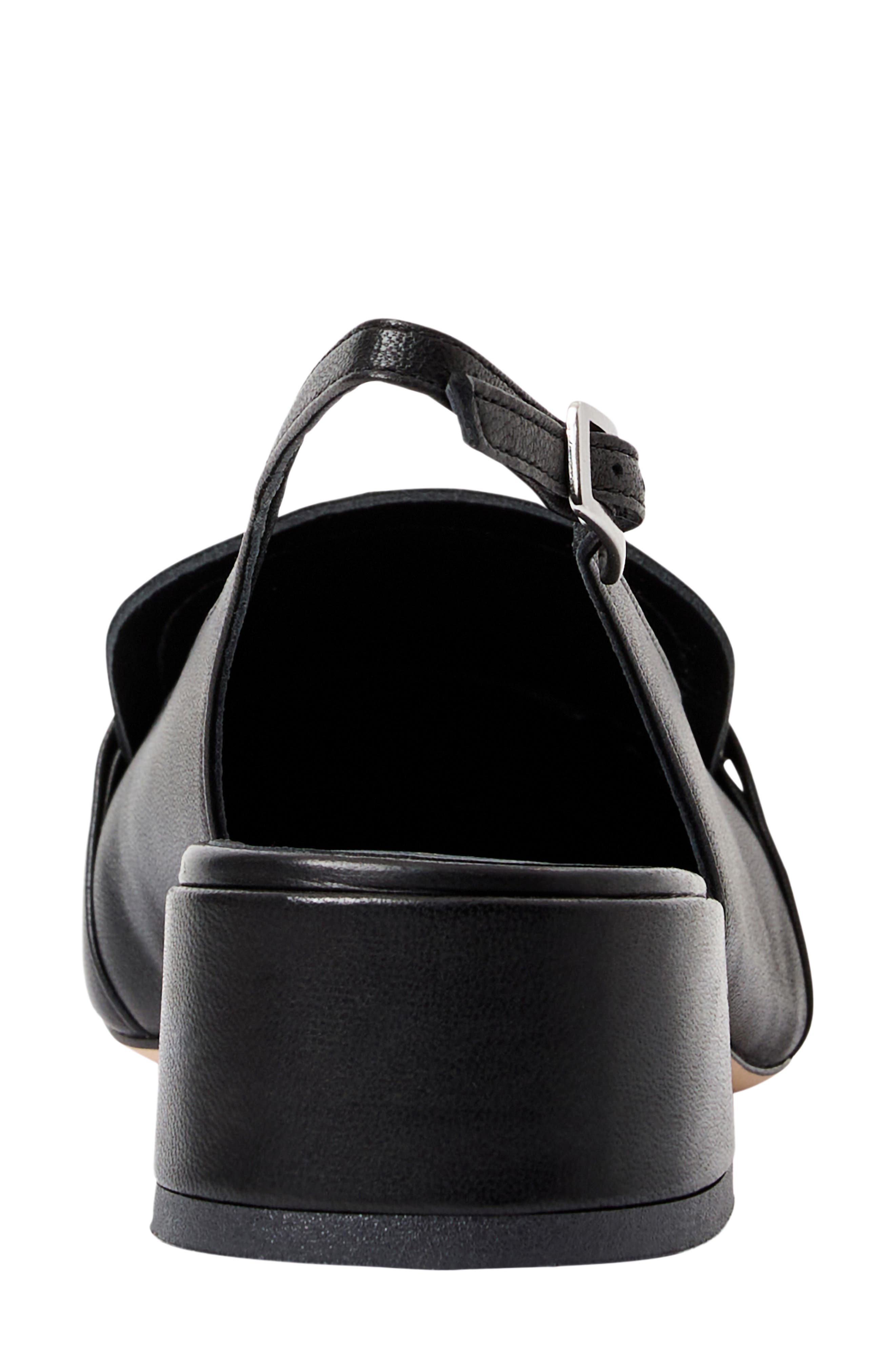 Bruno Magli Olive Slingback Kiltie Bit Loafer Pump, Alternate, color, Black