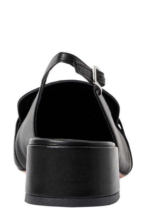 Bruno Magli Olive Slingback Kiltie Bit Loafer Pump In Black