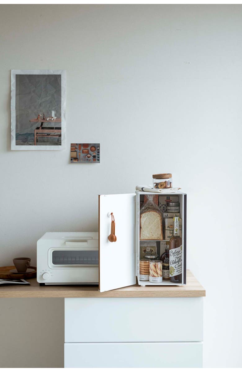 Yamazaki Vertical Bread Box, Alternate, color, White