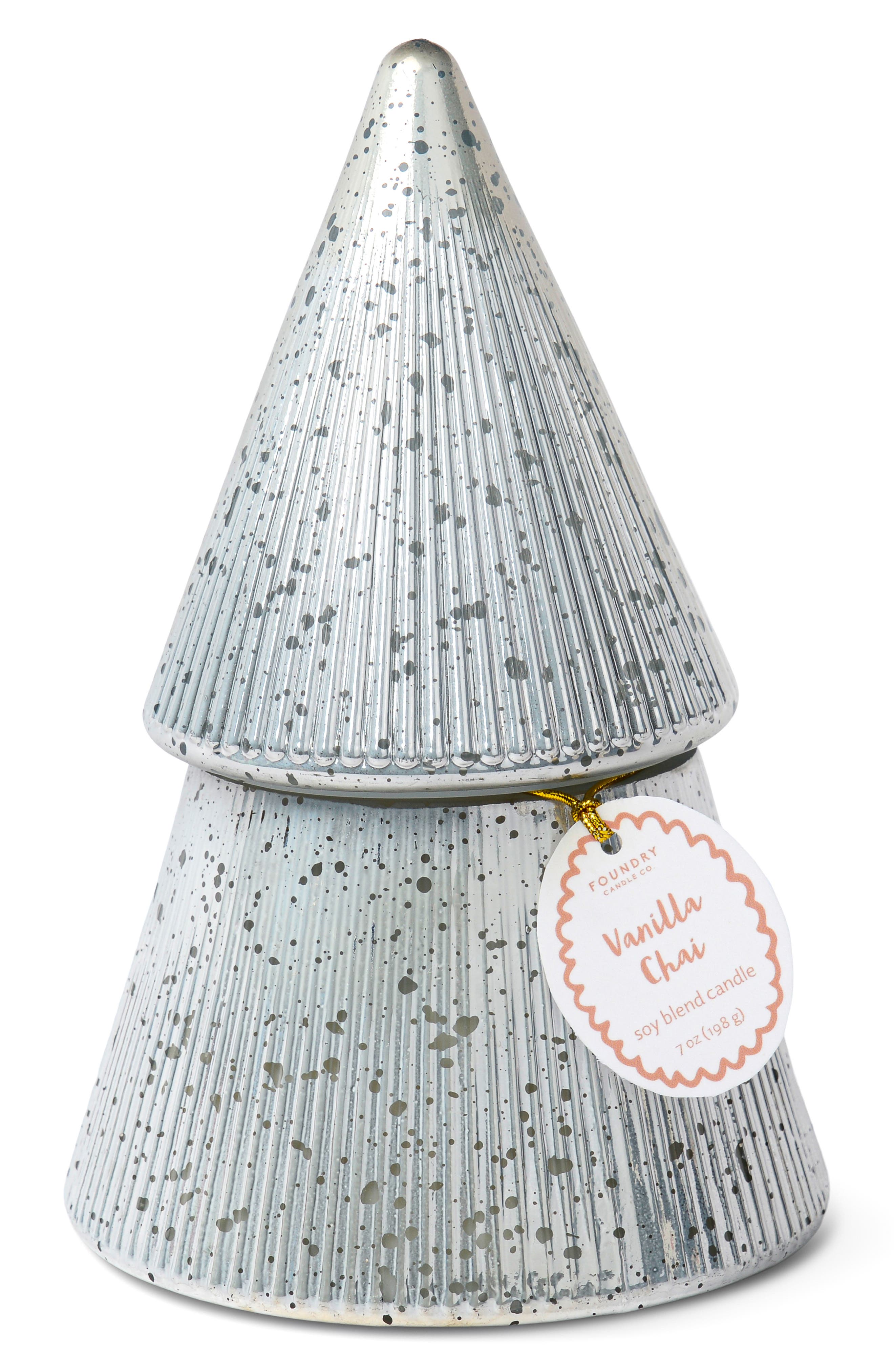 Cinnamon Stick Mercury Glass Tree Candle
