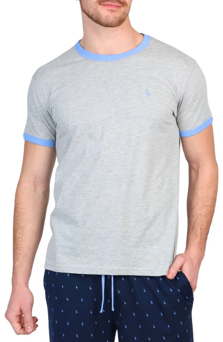 TailorByrd Ringer Lounge T-Shirt, Main, color, Grey Heather