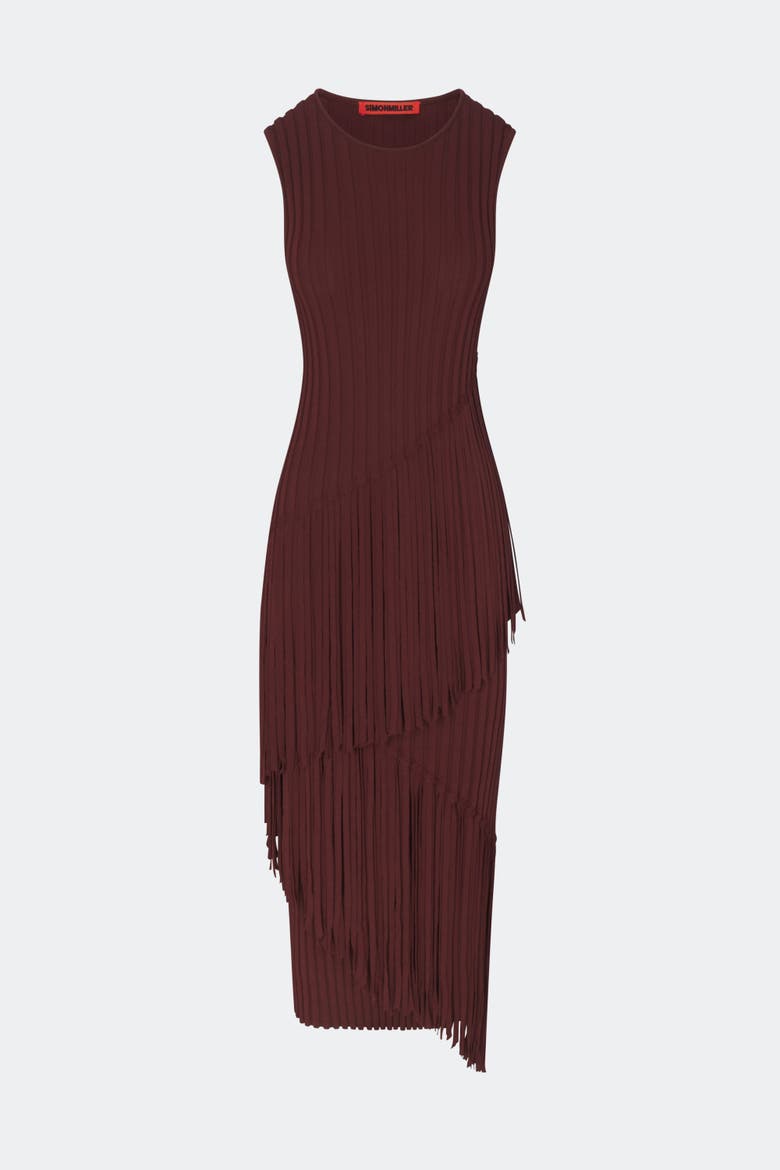 Spiral Knit Dress, Alternate, color, Choco Brown