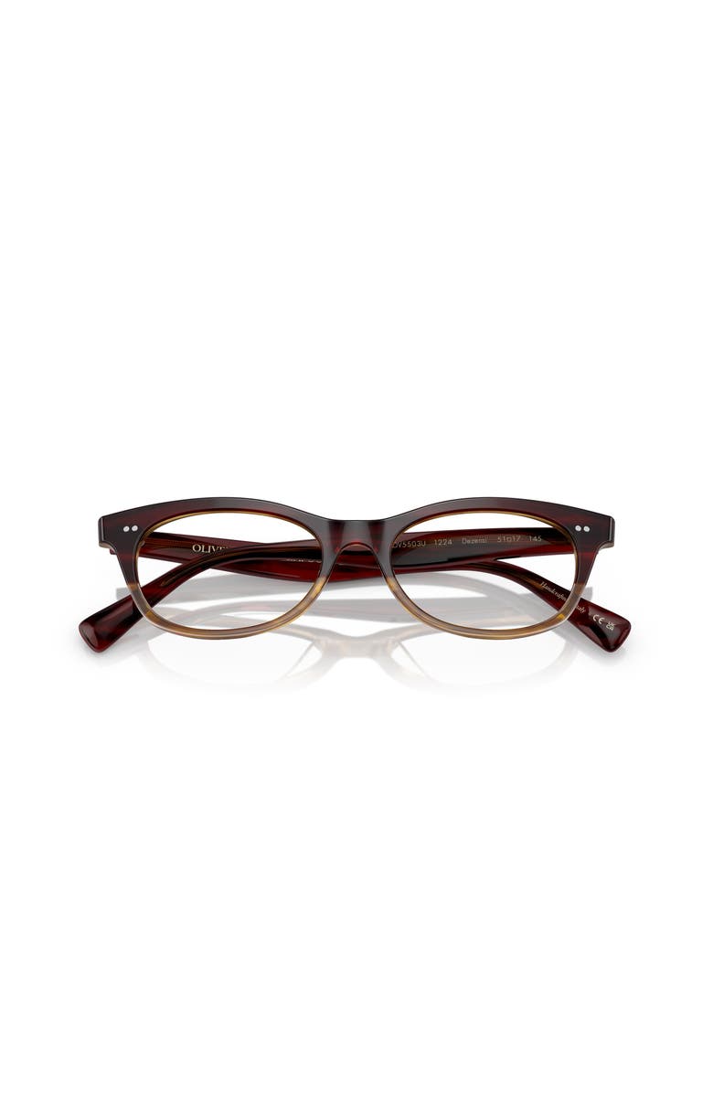 Oliver Peoples 51mm Square optical glasses, Alternate, color, Red