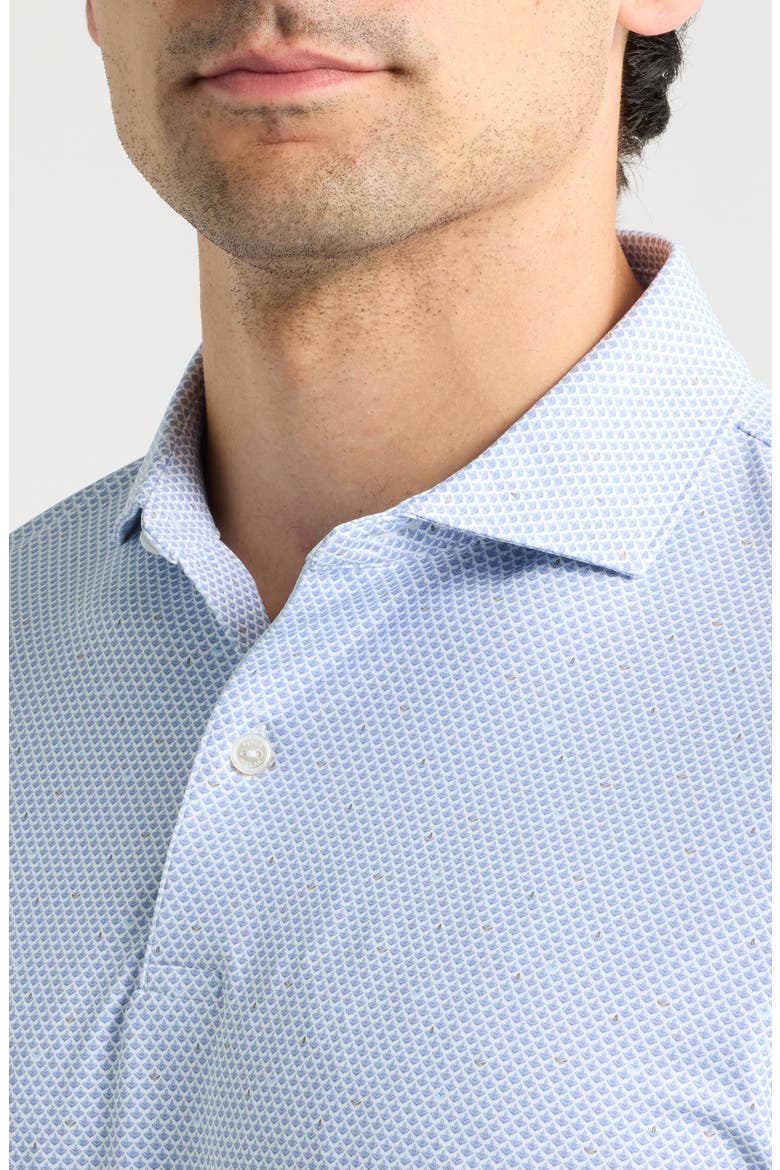 Endives Performance Jersey Polo, Alternate, color, WHITE / WINDY BLUE