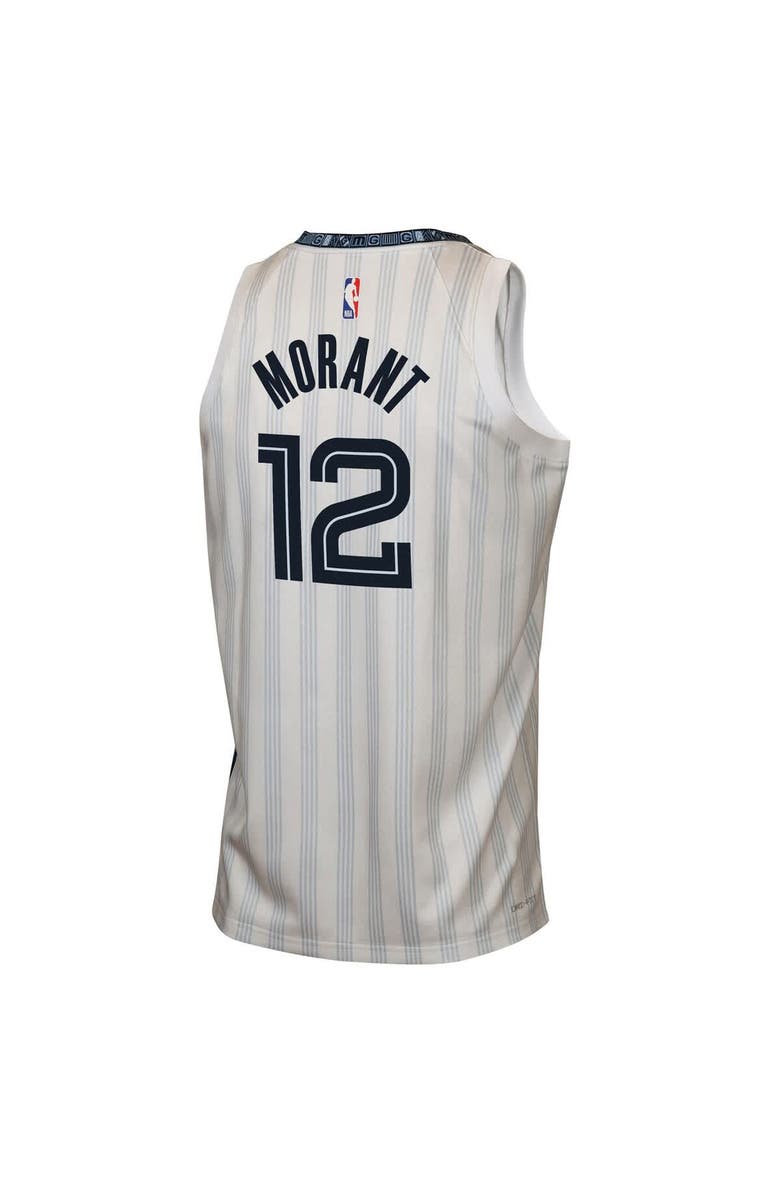 Nike Youth Nike Ja Morant White Memphis Grizzlies 2025/26 City Edition Swingman Jersey, Alternate, color, White
