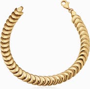 Oradina 14K Gold Bold Cobra Bracelet