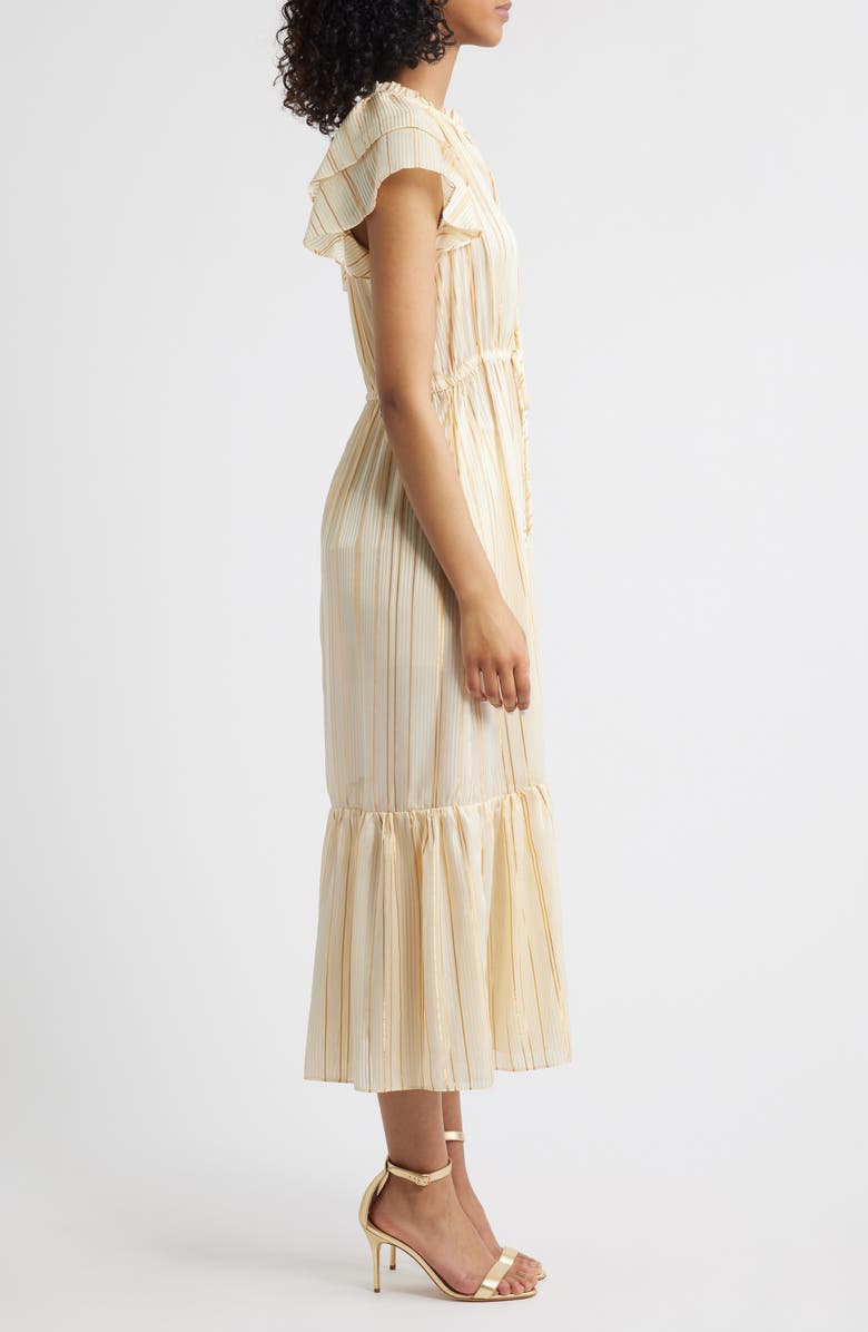 Julia Jordan Flutter Sleeve Dress, Alternate, color, Cream