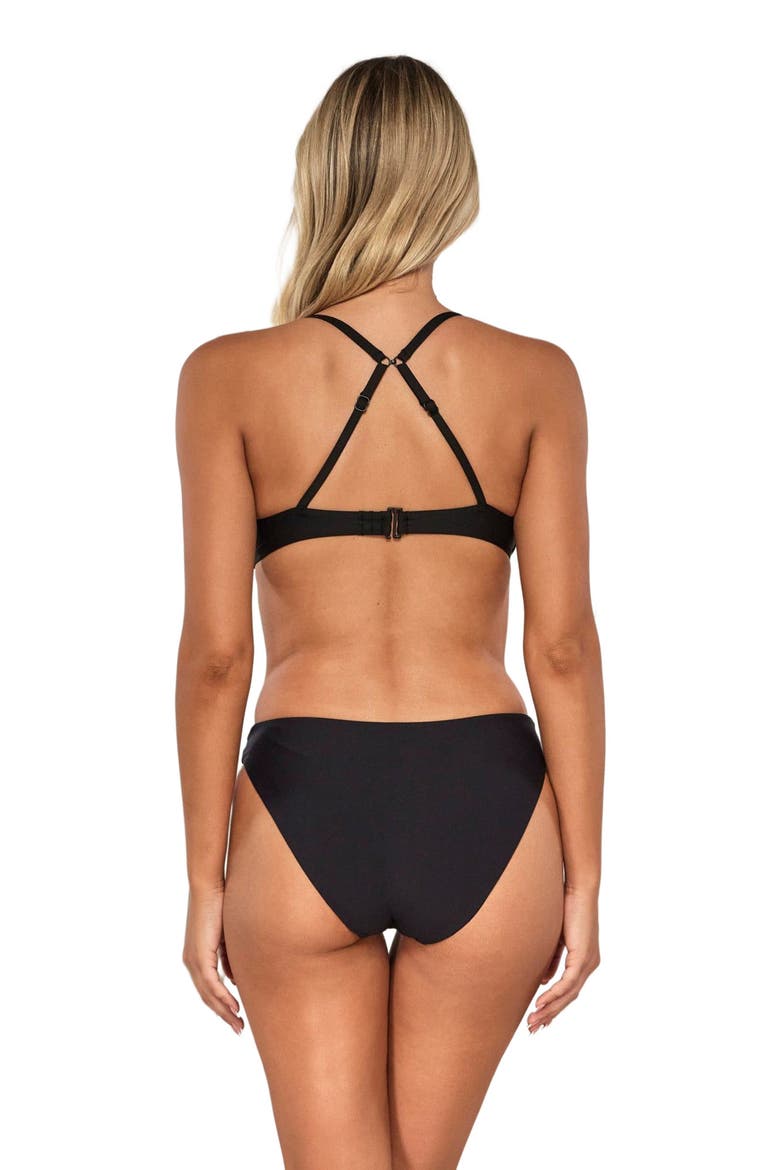 Bonnie Bikini Swimsuit Top, Alternate, color, Black