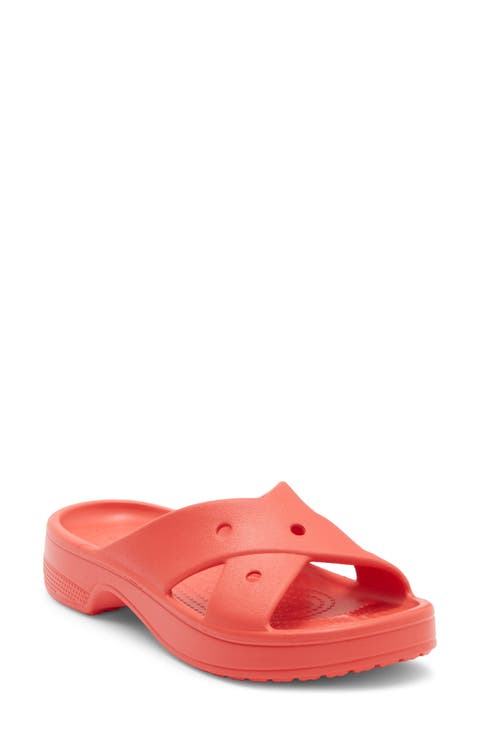 Cross Strap Slide Sandal (Women)