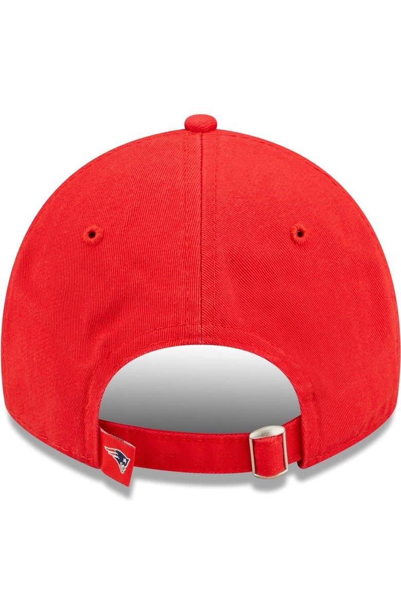 New Era Men's New Era Red New England Patriots Icon Logo Core Classic 2.0 9TWENTY Adjustable Hat, Alternate, color, 