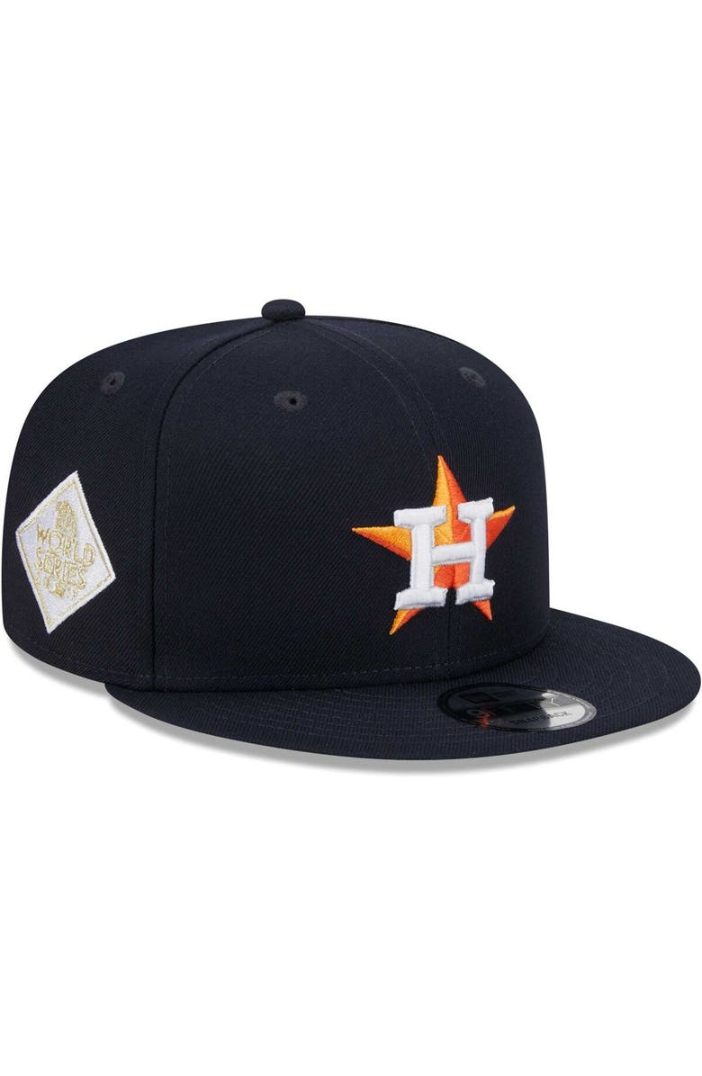 New Era Men's New Era Navy Houston Astros 2017 World Series Side Patch 9FIFTY Snapback Hat, Main, color, Navy