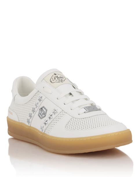 Perforated Leather Sneakers Retro Rebel Unisex
