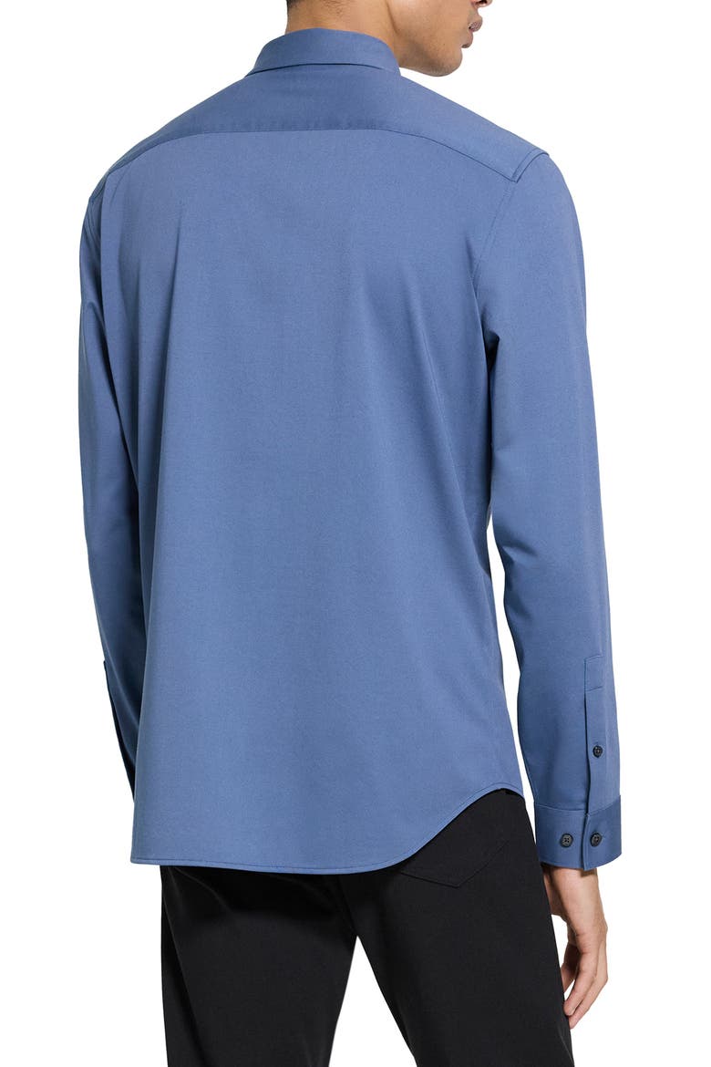 Sylvain ND Structure Knit Button-Up Shirt, Alternate, color, BERING - 0CS